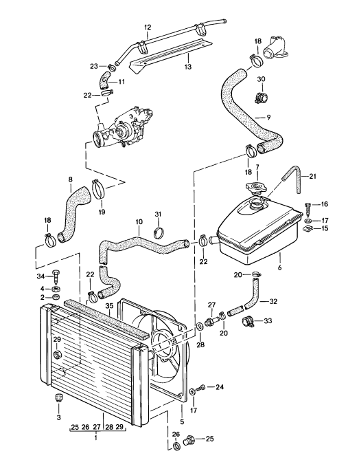 (New) 944 Radiator Mount Bushing 1985-91