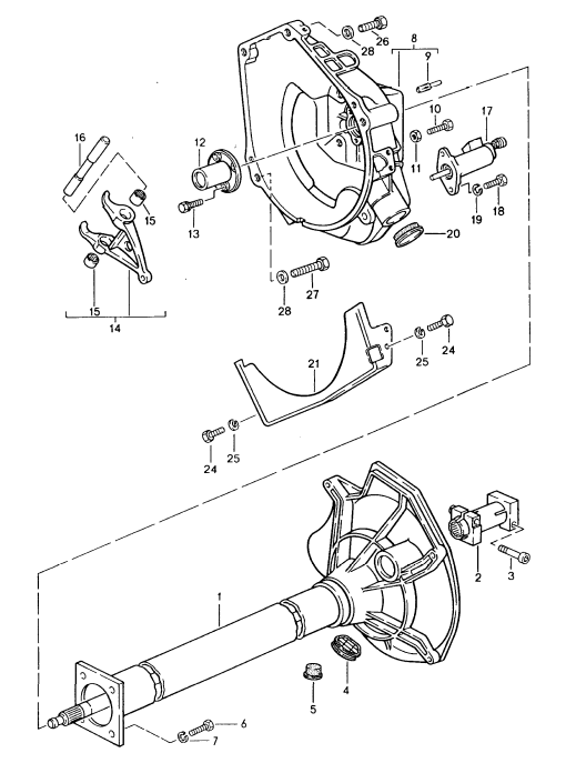 (New) 944 Turbo Clutch Release Lever 1985-91
