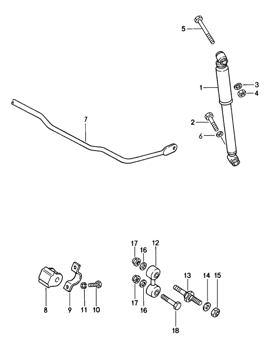 (New) 924/944/968 Koni Sport Rear Shock Absorber 1985-95