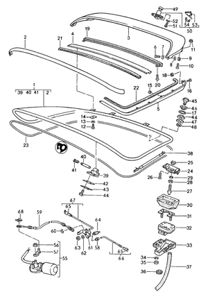 (New) 944 Turbo, 968 Rear Spoiler Rally Black 1989-95