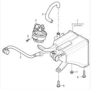 (New) Cayenne Vapor Canister Vent Line 2003-10