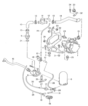 (New) 911/Boxtster Air Injection Check Valve 1997-04