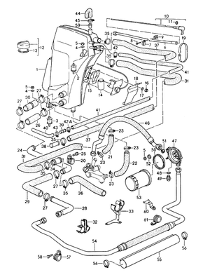 (New) 911 Lower Oil Tank Pipe Connecting Hose 1989-94