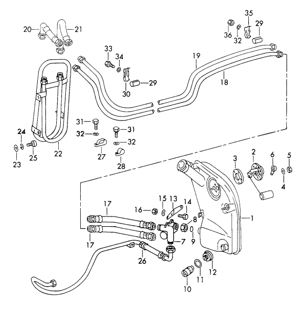 (New) 911 Oil Line Bracket Bushing - 1970-89