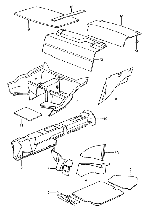 (New) 911 Engine Compartment Sound Pad 1989-94