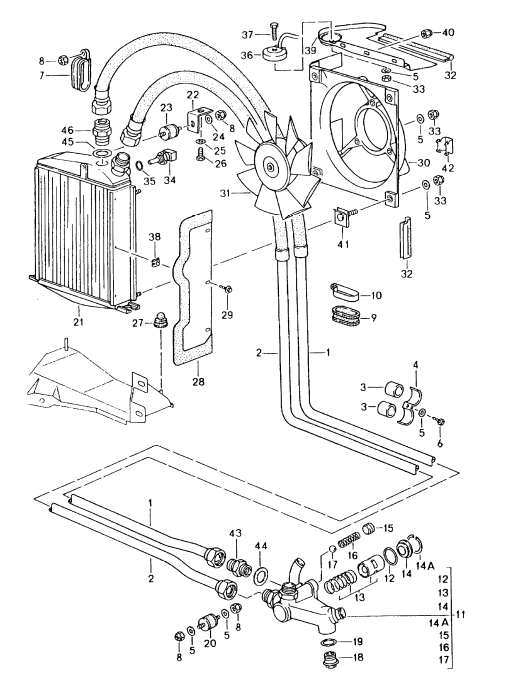 (New) 911/964 Triptronic Oil Cooler Air Duct 1989-94