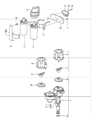 (New) 911 Bosch Distributor Cap 1989-98