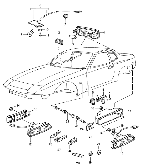 (New) 924/944/968/914/914-6 Door Jamb and Brake Lever Contact Switch - 1977-95