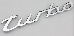 (New) 991 Turbo Emblem Chrome 2014-2015
