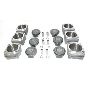 (New) 993 Turbo Complete Set of 6 Pistons and Cylinders - 1994-98