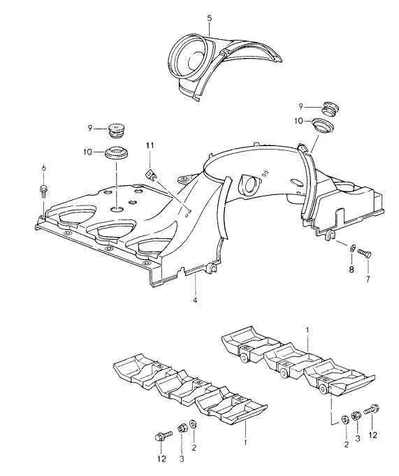 (New) 993 Engine Air Duct 1994-98