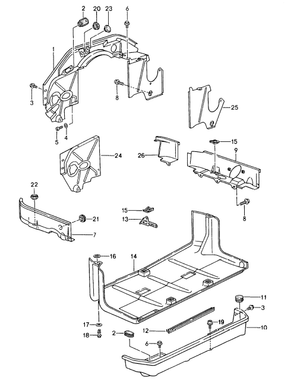 (New) 911 Turbo Underbody Protective Panel 1996-97