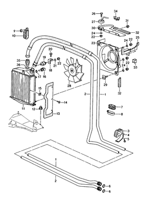 (New) 911 Oil Hose Mount 1995-98