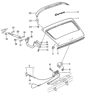 (New) 993 Third Brake Light Assembly - 1994-98