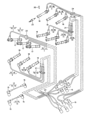 (New) 911 Spark Plug Wire Set 1995-98