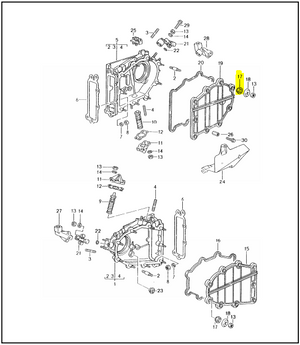 (New) Rubber Seal Washer for Chain Cover - 1989-98