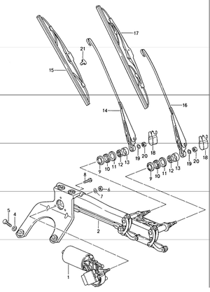 (New) 993 Wiper Post Bushing 1995-98