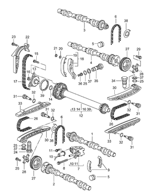 (New) 911/Boxster Timing Chain Guide Tension Side 1999-05