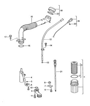 (New) 911/Boxster Oil Separator Internal 1997-05