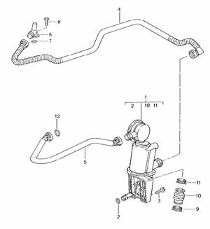 (New) Boxster Vent Line for Oil Separator - 2003-04