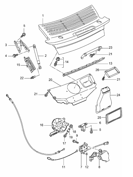 (New) 911 Turbo/GT2 Rear Air Filter Manifold 2001-05