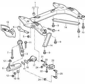 (New) 911 GT3 Suspension Control Arm Mount 1999-05