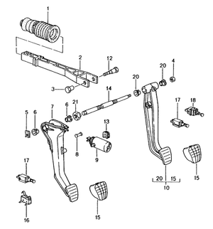 (New) 911/Boxster/Cayman Brake Pedal Pin 1997-12