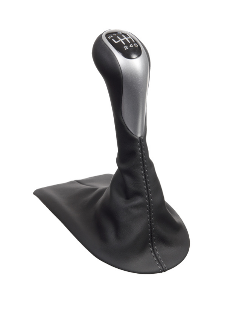 (New) 911, Boxster, 6 Speed Gear Shift Knob Black/Sport Silver 2003-05