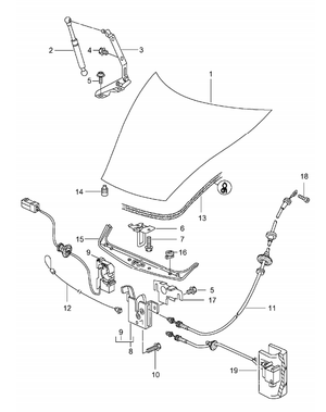 (New) Boxster Hood Latch Trim Cover - 1997-04