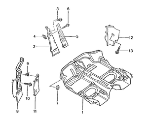 (New) 911, Boxster, Footrest 1997-04
