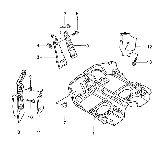 (New) 911/Boxster Footrest Cover 1997-05