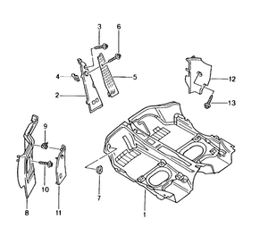 (New) 911/Boxster Carpet Support, Right 1997-05