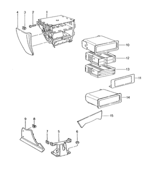(New) 911/Boxster CD Box for Center Console Front 1997-05