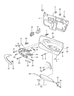 (New) 911/Boxster Panel for Electrically Adjustable Exterior Mirror Left 1999-05