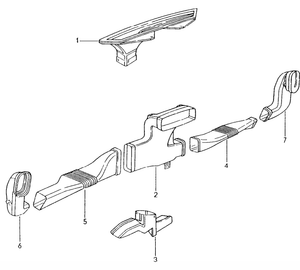 (Used) Boxster/911 Air Duct Left 1997-03