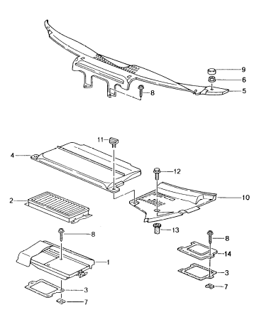 (New) 911 Turbo/GT2 Cabin Air Filter Cover Black 2001-05