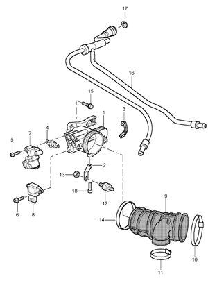 (New) 911/Boxster Throttle Position Switch 1997-05
