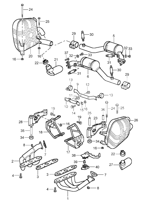 (New) 911 Oxygen Sensor Front 2002-05