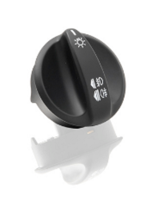 (New) 911/Boxster Light Switch Rotary Button Matt Black 2002-05