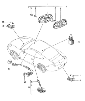 (New) 911 Interior Light 2002-05