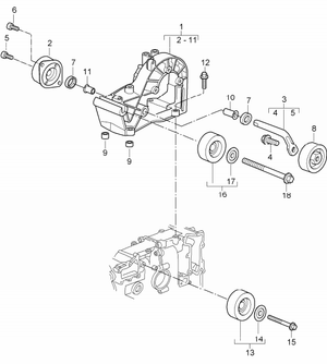 (New) 911/Boxster/Cayman Drive Belt Tensioner - 1997-08