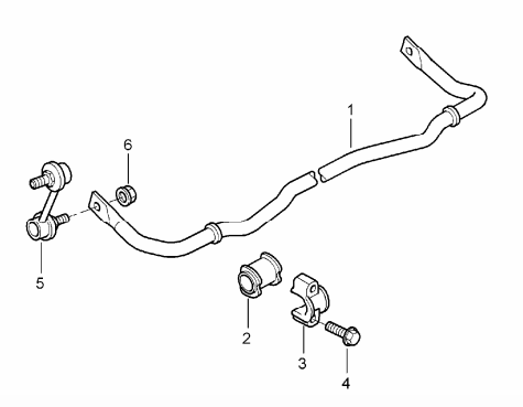 (New) 911 Carrera, Carrera S, Rear Sway Bar Link Right 2005-13