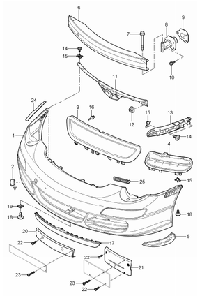 (New) 911 Tow Hook Plug 2005-08