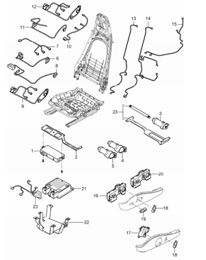 (New) 911 Seat Adjustment Switch Dr. Side 2004-11