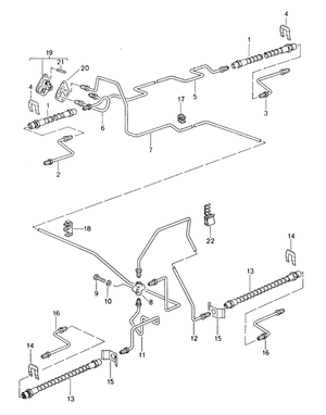 (New) 911 Brake Line Support Bracket 1989-94