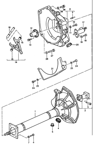 (New) 924/944/968 Clutch Fork Needle Bearing