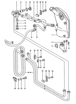 (New) 911 Double Oil Line Adele Clamp 1974-89