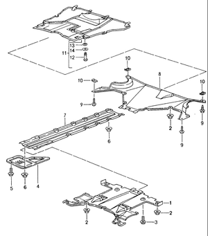 (New) 911 Locking Bolt for Underbody Cover 1995-98