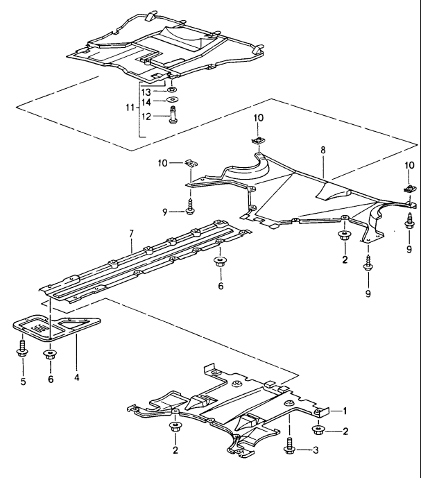 (New) 911 Locking Bolt for Underbody Cover 1995-98