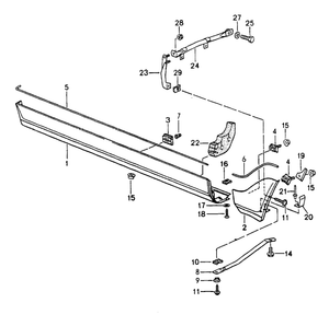 (New) 911/928/968 Trim Clip 1989-98